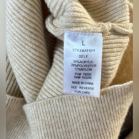 Able Beige Ribbed Sweater - Picture 4 of 6